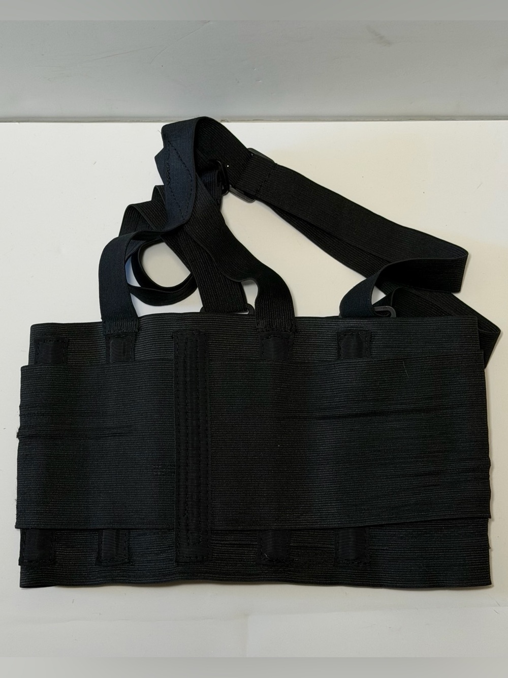 Adjustable Lower Back Support Belt with Suspenders - Size M
